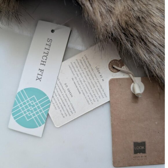 NWT | LOOK BY M Orla Faux Fur Stole 40" | OSFA - Picture 9 of 10